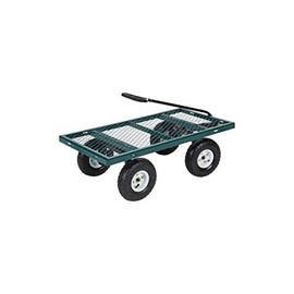 Steel Yard Cart: 800-LB Capacity, 38" x 20" Mesh Bed