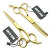 5.5 Inches Hair Cutting Scissors Set with Razor Combs Lether