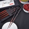 Antner Hardwood Chopsticks Japanese Natural Wood Chopstick Reusable Hand-Carved Chopstick
