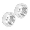 2Pcs FemaleThreaded Joint 8AN Car Liquid Flange Welding Aluminum Threaded