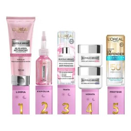 Rutina Loréal Skincare Peeling Glycolic Antimanchas Ahabha                                                                                            