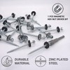Pack of 30 Self Tapping Zinc Plated Steel Screws DIN