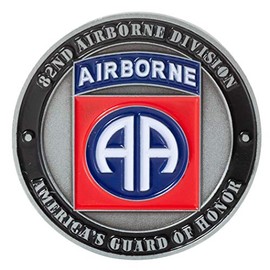 United States Army 82nd Airborne Division All American All The Way Challenge Coin