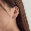 Infinity Note Stud Earrings OTS124601R Color / 인피니티 노트 스터드