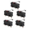 sourcing map 5pcs 3 Pin Mini Micro Limit Switch Long