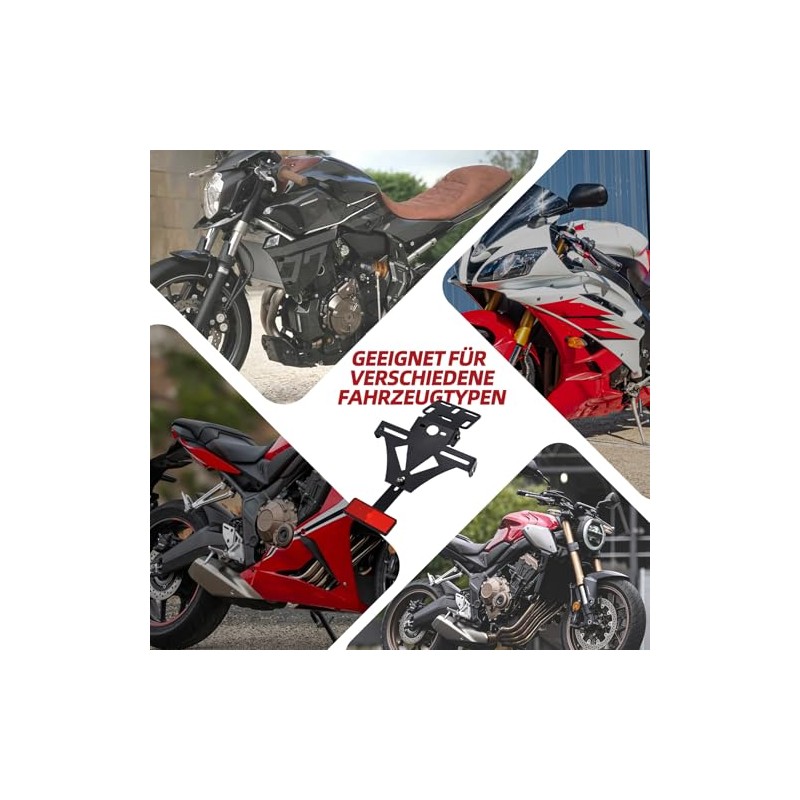 Adjustable Motorcycle Number Plate Holder, Universal Number Plate Holder, for