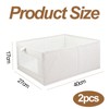 Tryslyn Pack of 2 Storage Boxes, Cupboard Organiser, Wardrobe Organiser