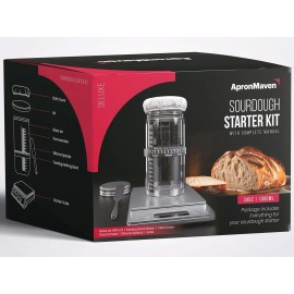 ApronMaven Sourdough Starter Kit Kitchen Scale Jar & more For Easy Sourdough Bread Baking!