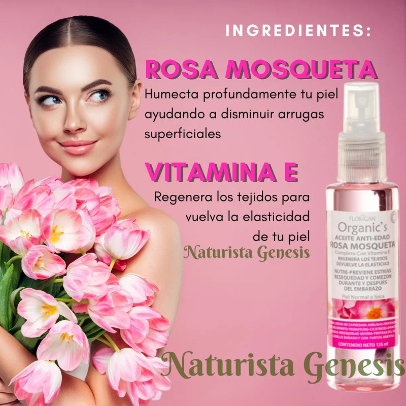 Aceite Rosa Mosqueta Vitamina E Florigan® 125ml Pack De 2