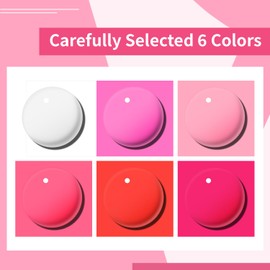 OpenLive 10ml 6 Colors Red Rose Pink Nail Polish Set Romantic Color Series Nail Polish Quick Dry Long Lasting Valentine's Day Gift for Her