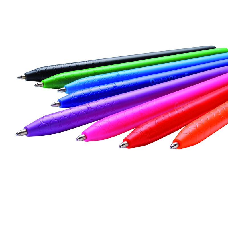 Pentel iZee Retractable 1.0mm Ballpoint - Assorted 30pc Tub