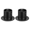 sourcing map 1.28'' Dia Stainless Steel Pole Sockets Flange Rod