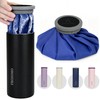 9" Reusable Gel Ice Pack for Injuries with Insulated Bottle,