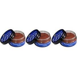 FeetPeople Premium Shoe Cream 1.5 Oz, 3 Pack, Cognac