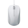 Elecom M-K6URWH/RS Mouse, Wired Medium, 3 Buttons, USB, Optical, White,