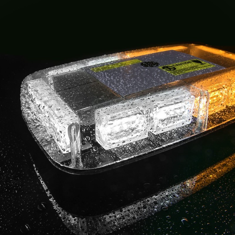 Nilight 12 Inch Roof Top Strobe Lights, 48LED Hazard Light