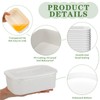 Maxdot 50 Pack Disposable Food Containers with Lids Paper Food