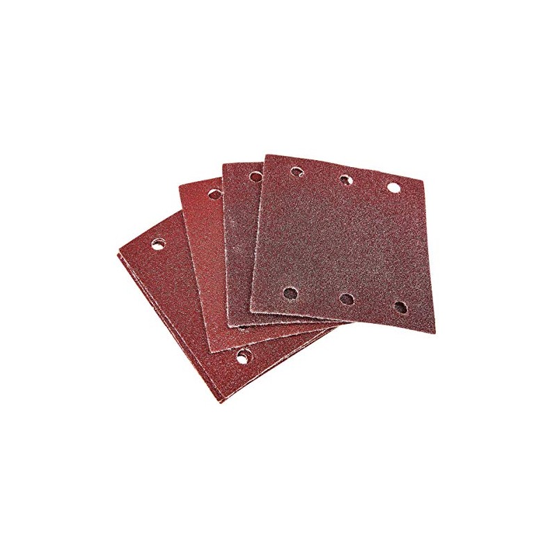 Amtech V4045 P80 Hook and Loop Square Sheets, 10 Piece