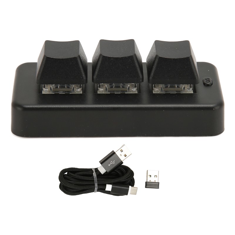 3 Key Mini Keypad 3 Mode USB Wireless 2.4G Bluetooth