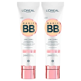 L'Oréal Paris C'est Magic BB Cream 5in1 High - - Lot Uniforme Lighting Underpower Lighting 24H FICO Schutzextrakt SPF 20 Lichtstruktur und cremige Farbe 02 Light - 2 Kosmetik