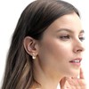 Krstudent 2 pairs Small Hoop Earrings for Women 18K Gold