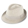 fiebig Jackson Trilby Paper Hat with Coloured Grosgrain Ribbon, Sun
