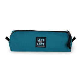Legami - Case, Zip Closure, Made from Recycled Plastic, Durable, Practical, 22x6cm, Petrol Blue Theme, Petrol Blue, Taglia Unica, Petrol Blue
