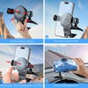 2025 Upgraded Universal 360°Dashboard Phone Mount - Multi-Functional Visor/Rearview Rotating