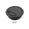 6 Pcs 2 Inch Plastic Desk Cord Cable Hole Cover