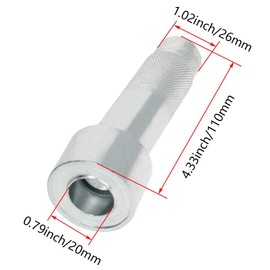 Auniwaig Eyelet Hole Punch Die Tool 0.78 inch Grommet Setter Hollow Punch for Leather Craft Clothing Fabric Curtain Eyelet Hand Setter 2000# 20mm 1pcs