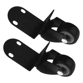 WOONEKY Heavy Duty Caster Wheels Silent Furniture Castor Small Castor Door Casters Swivel