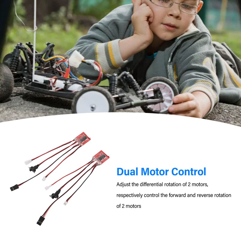 2pcs 30A Micro Brushed ESC Winch Control Bidirectional ESC Speed