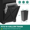 YITAHOME Tilt Out Trash Can Cabinet 10 Gallon, Kitchen Trash