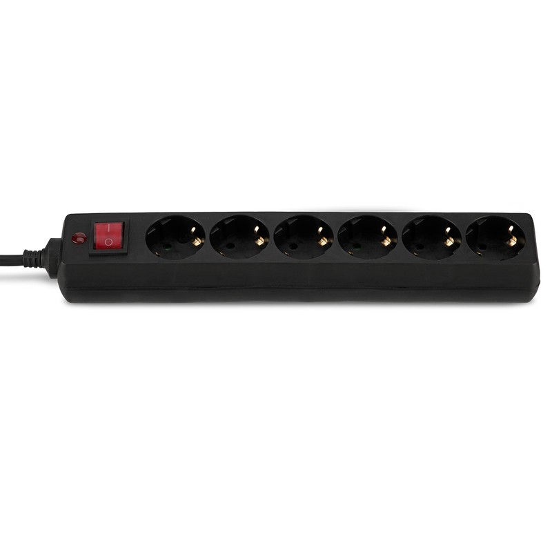 REV 00125171 Socket Strip, Multiple Socket 6-Way, 1.4 m, ÜSS