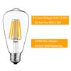 SHUWDKAR LED Light Bulbs DC 12V 6W E26 ST64 Low