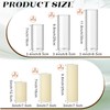 Shihanee Set of 6 Pillar Candles and Glass Cylinder Vases