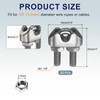 sourcing map 20 Pcs M3 Stainless Steel Wire Rope Clip