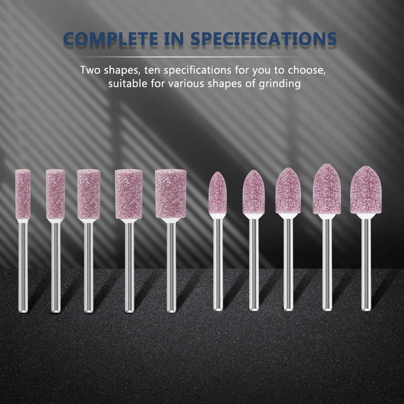 Ueetek 3 mm shanks, 100 pieces, grinding mandrel-mounted sanding /