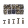 CANGCANG 100 Sets Chicago Binding Screws Posts,Book Binding Rivets,Rivets for