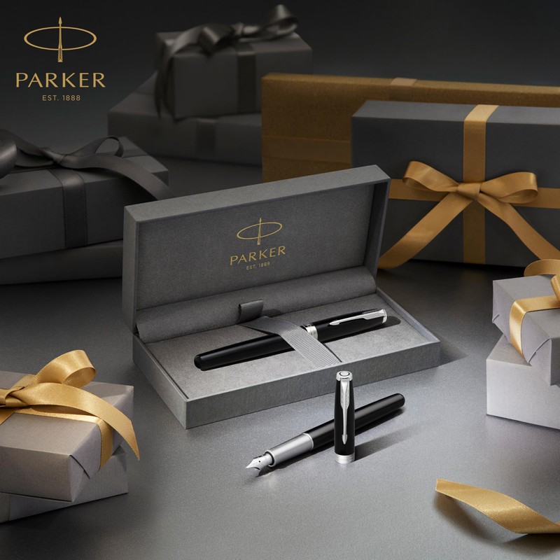 Parker Sonnet Penna Roller | Acciaio Inossidabile con Finiture in