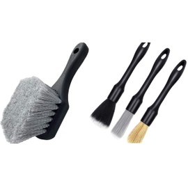 Car Wash Brush, Value Set of 4, Car Wash Supplies, Car Wash Brush, Wheel Brush, Tire Brush, Detailing Brush, Gap, Bike Car Wash Tool, Car Wash, Brush, Car Wash Brush