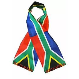 RFCO South Africa Country Lightweight Flag Printed Knitted Style Scarf 8"x60"