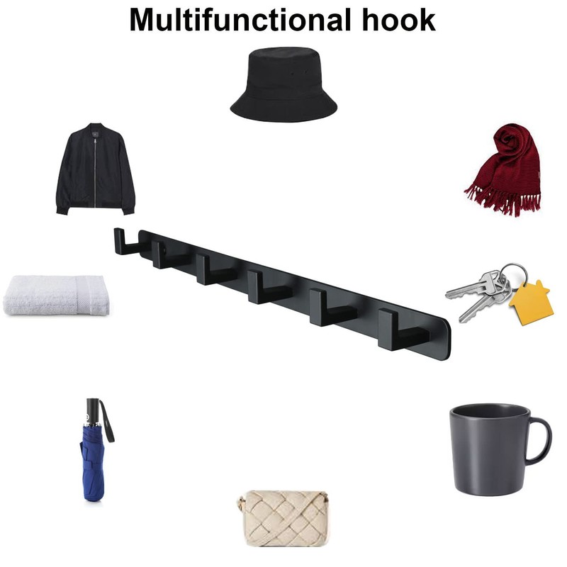 Vanloory Coat Rack, Heavy Duty Stainless Steel 6 Tri Coat