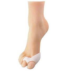 Silipos 92833 Bunion Guard with Buddy Spacer - Anti Allergy, Latex Free Twin Toe Spreader for Bunions, Overlapping Toes. Foot Care Insoles