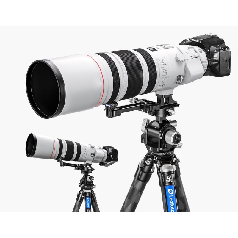 Leofoto 037737 EH-01 Tripod Accessory, Long Lens Support, Arca-Swiss Compatible,