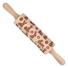 Tala Easter Patterned Wooden Revolving Rolling Pin, FSC Beechwood with