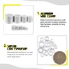 Mardatt 220 Pcs Aluminum Crimping Loop Sleeve Assortment Kit, 9