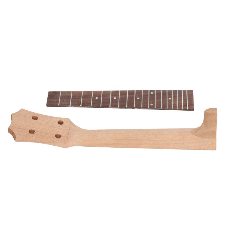 Ukulele Fretboard Neck Set Rosewood Okoume Wood Fingerboard Replacement for