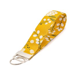 LNKRE JEWELRY Women Boho Floral Wristlet Keychain, Hand Wrist Lanyard Key Chain Holder Work for Key Wallets