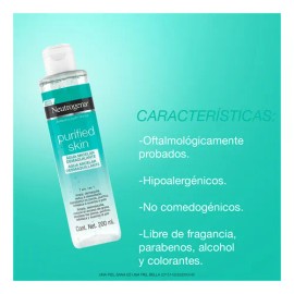 Agua micelar desmaquillante Neutrogena Purified Skin 200ml